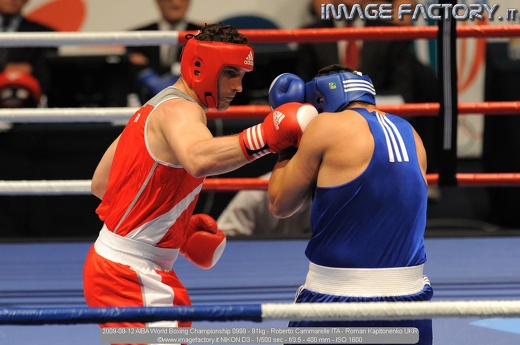 2009-09-12 AIBA World Boxing Championship 0999 - 91kg - Roberto Cammarelle ITA - Roman Kapitonenko UKR